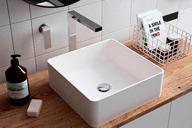 Lavabo Cuadrado LG Himacs