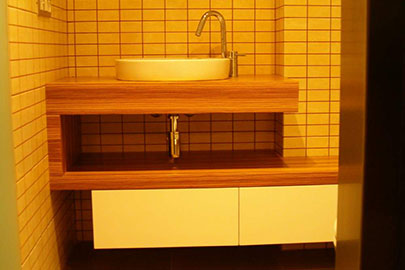 Mueble de Baño Madera Cebrano