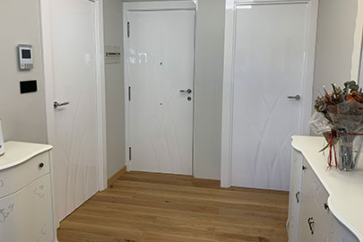 Puertas de interior lacadas en blanco