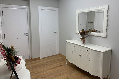 Puertas lacadas en blanco brillo