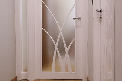 Detalle dibujo puerta acristalada