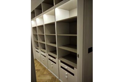 Vestidor con interior en acabado textil