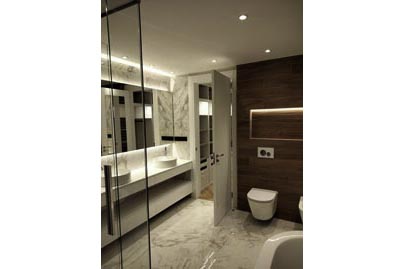 Mueble de baño lacado en blanco