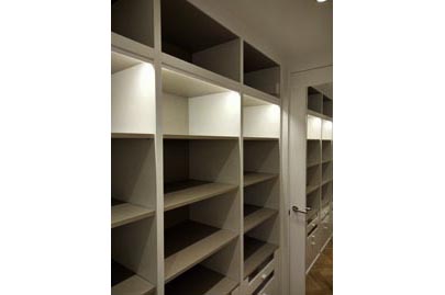 Interior armario acabado textil